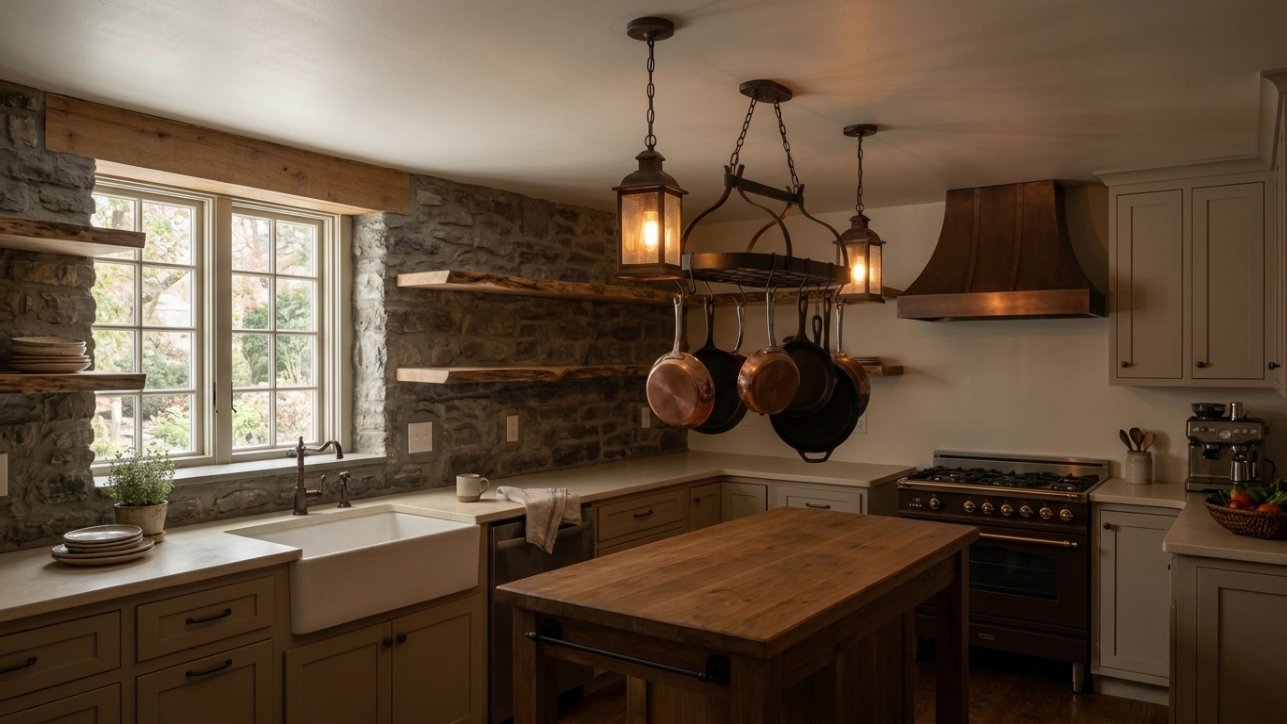 Rustic Kitchen Ideas for a Cabin-Warm Gathering Space