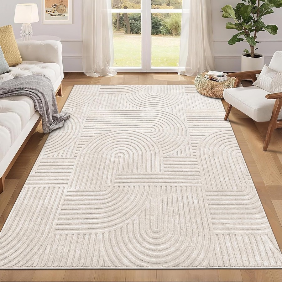 Soft Beige Area Rug (5x7)
