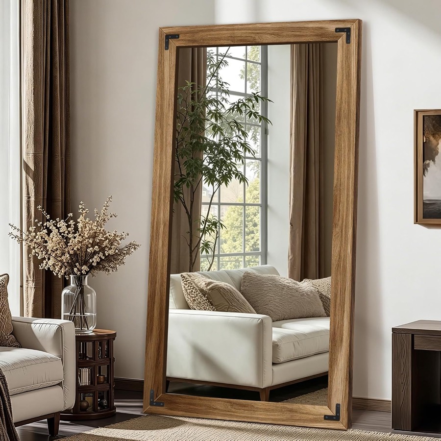 Solid Wood Full-Length Mirror